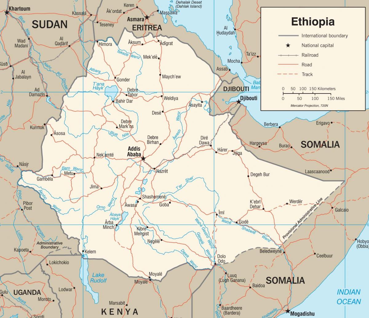جديد إثيوبيا خريطة